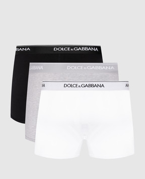 Dolce&Gabbana A set of boxer briefs with a logo pattern M9D82JONN95