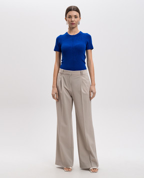 PROENZA SCHOULER Sky blue ribbed top R2517153KY283