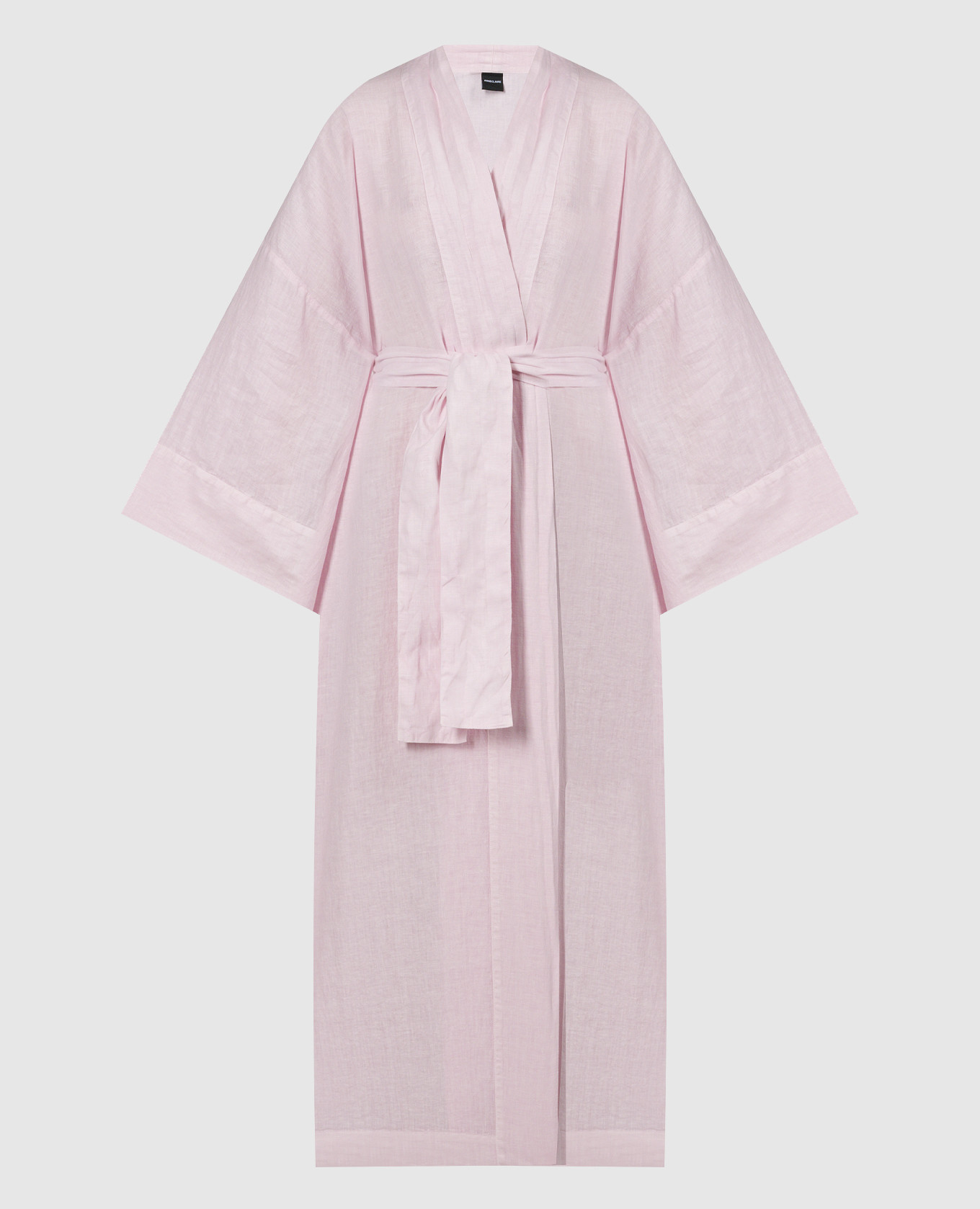 

Pink linen dress with a belt ANNECLAIRE, Розовый