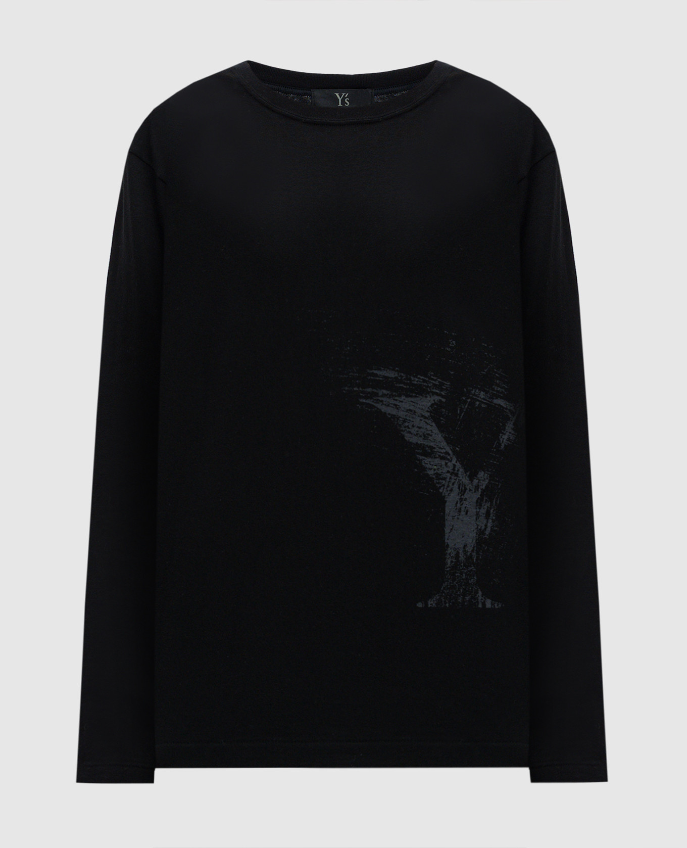 

Black longsleeve with logo print Y`S Yamamoto