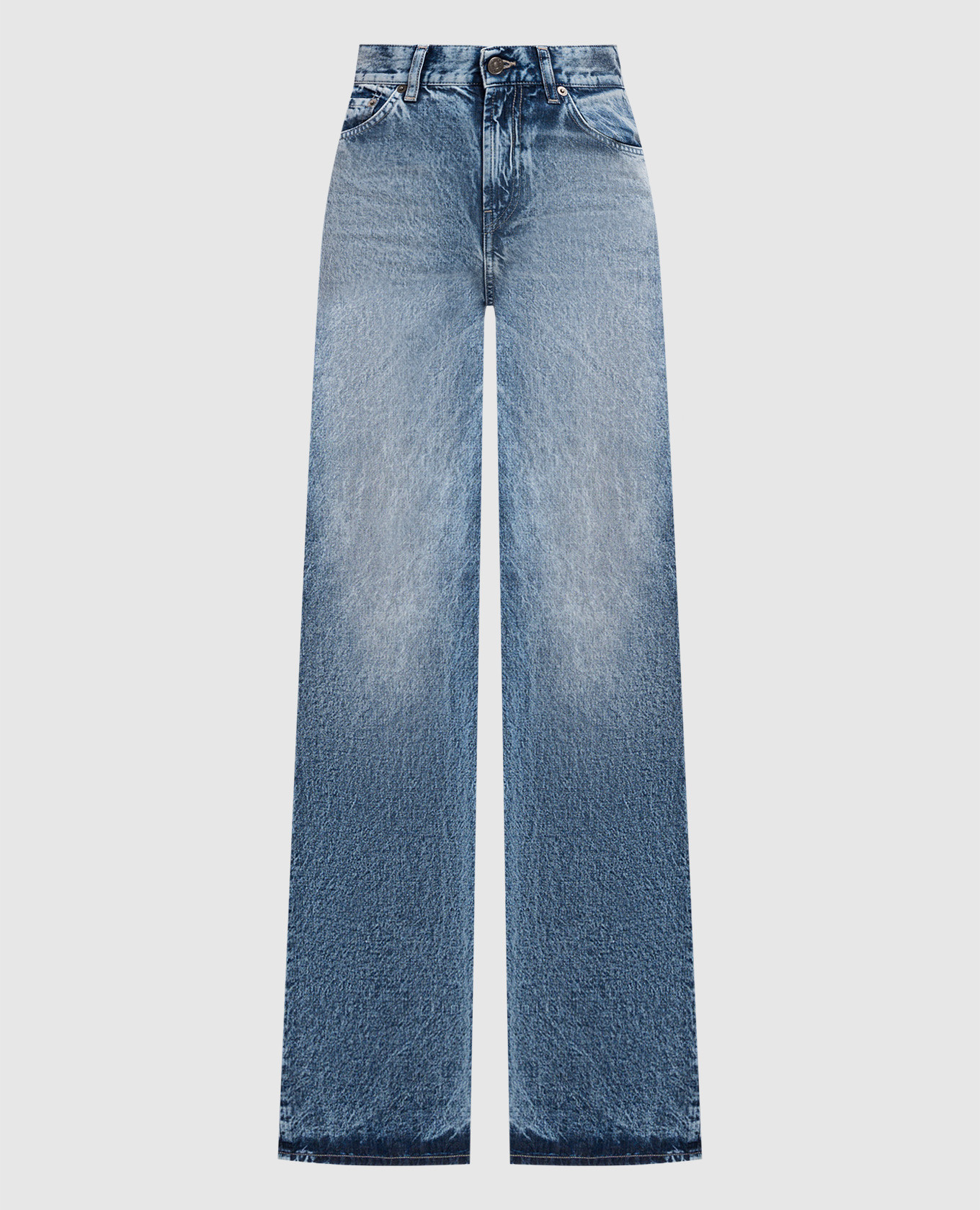 

Amber blue flared jeans with a worn effect Dondup