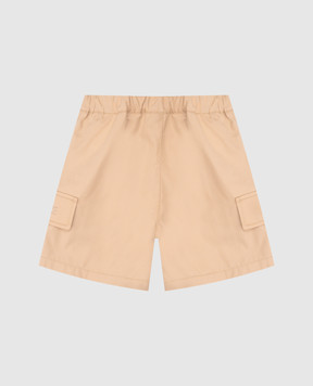 Versace Children's beige shorts with logo 10185171A13201