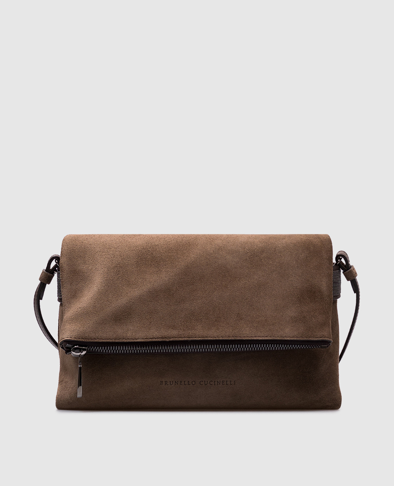 

Brown suede bag Essence Brunello Cucinelli