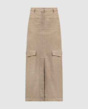 Simonetta Ravizza CACHI beige cargo skirt ADIGE