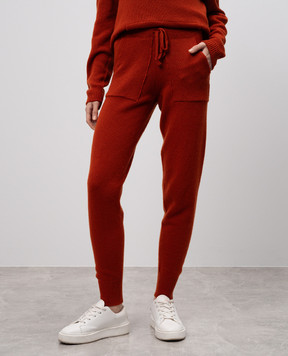 Enrico Mandelli Orange sweatpants made of cashmere A9KD205425