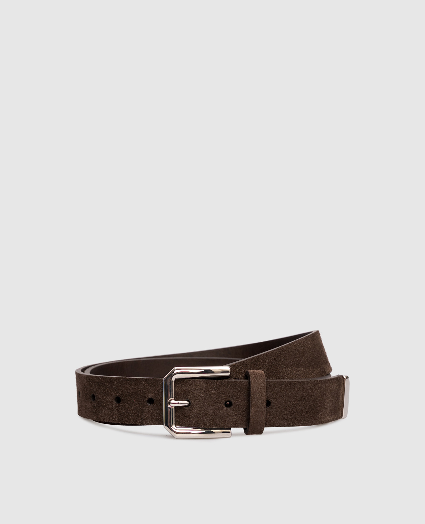 Brown suede belt Brunello Cucinelli
