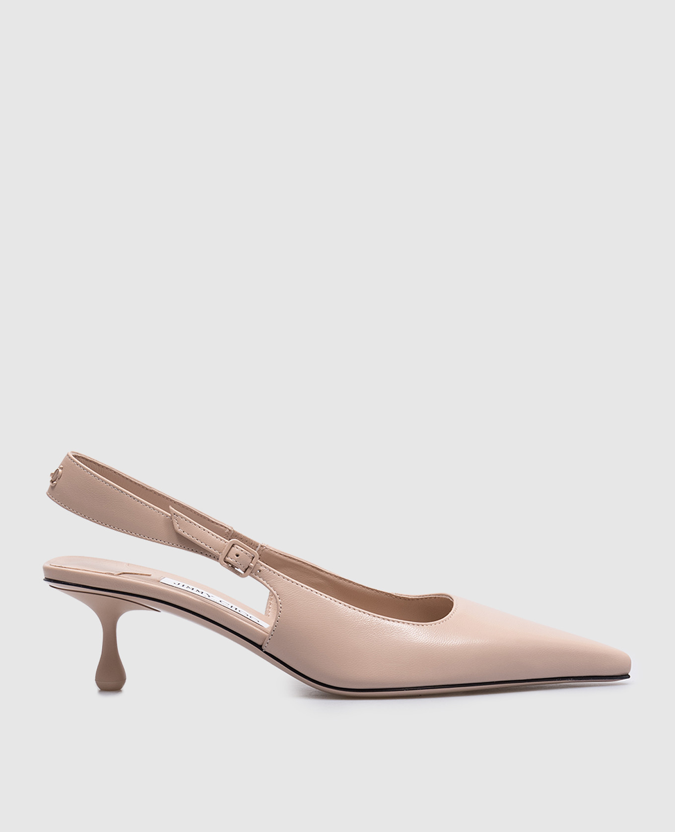 Amel 50 beige leather slingbacks jimmy choo