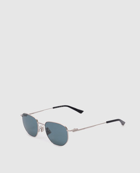 Bottega Veneta Silver Split Panthos Sunglasses 779505V4450
