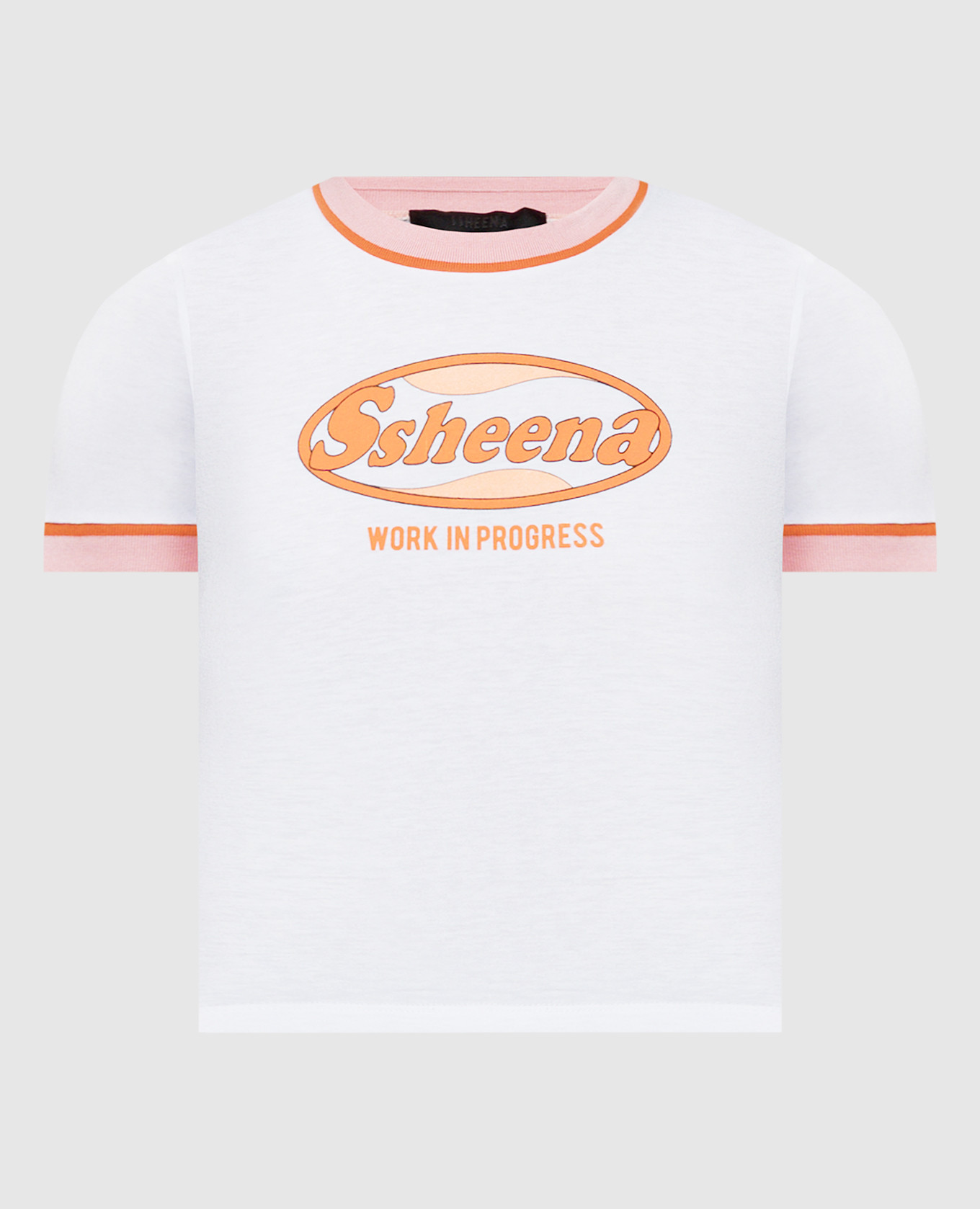 White t-shirt tiny with logo ssheena
