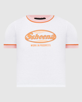 SSHEENA White T-shirt TINY with logo 24SSTINYTS24010