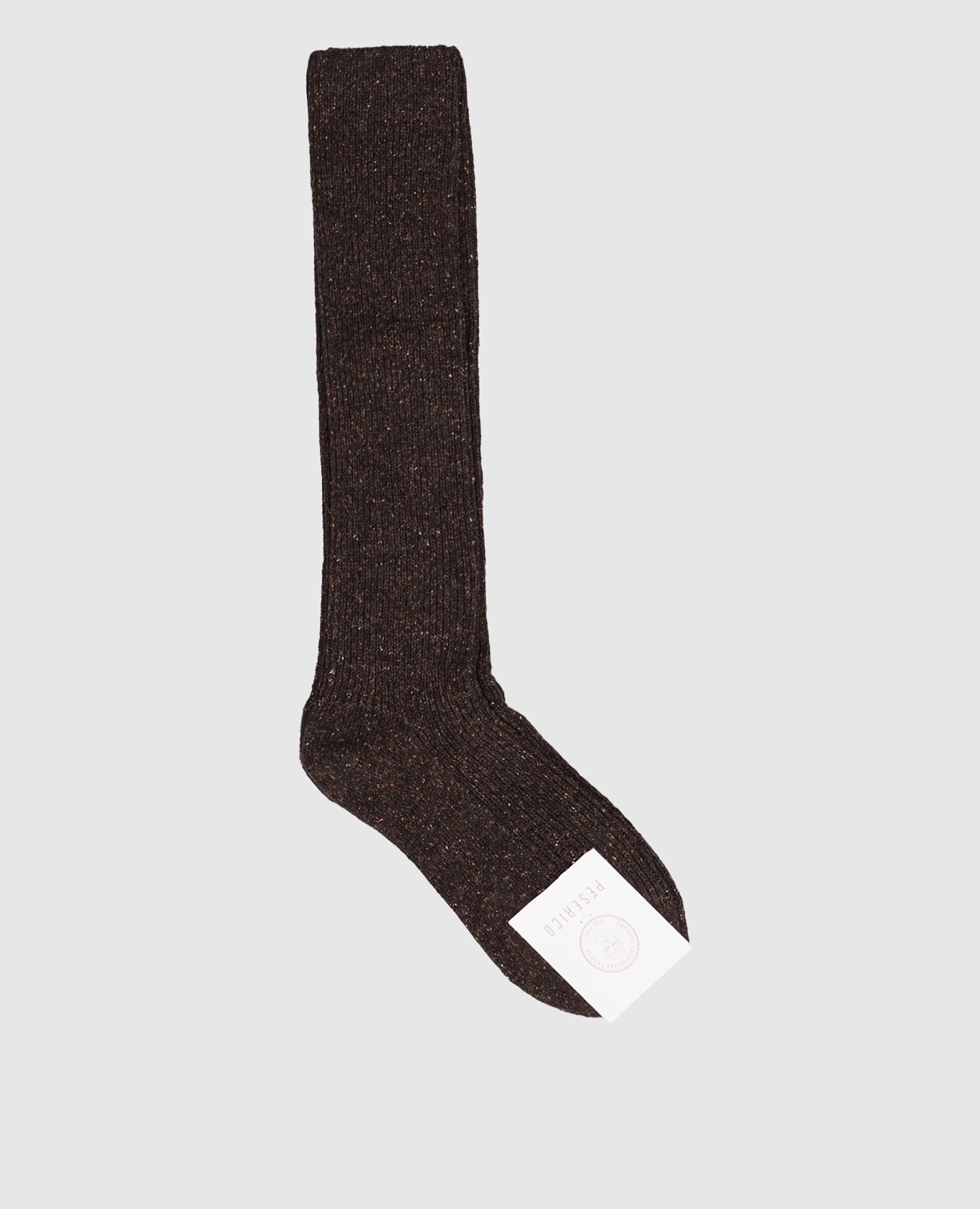 

Brown wool and silk knee-high boots Peserico
