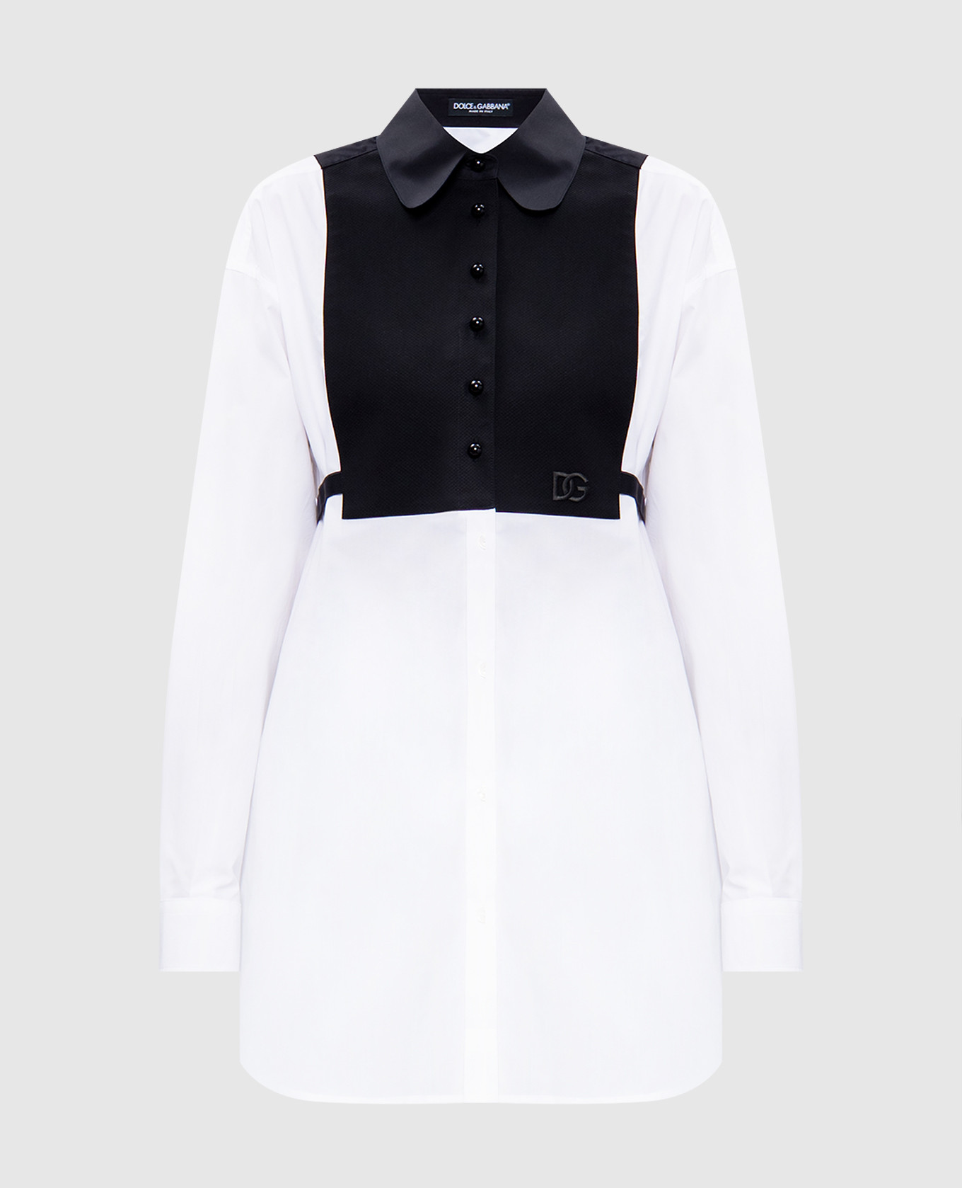 

White blouse with DG logo embroidery Dolce&Gabbana