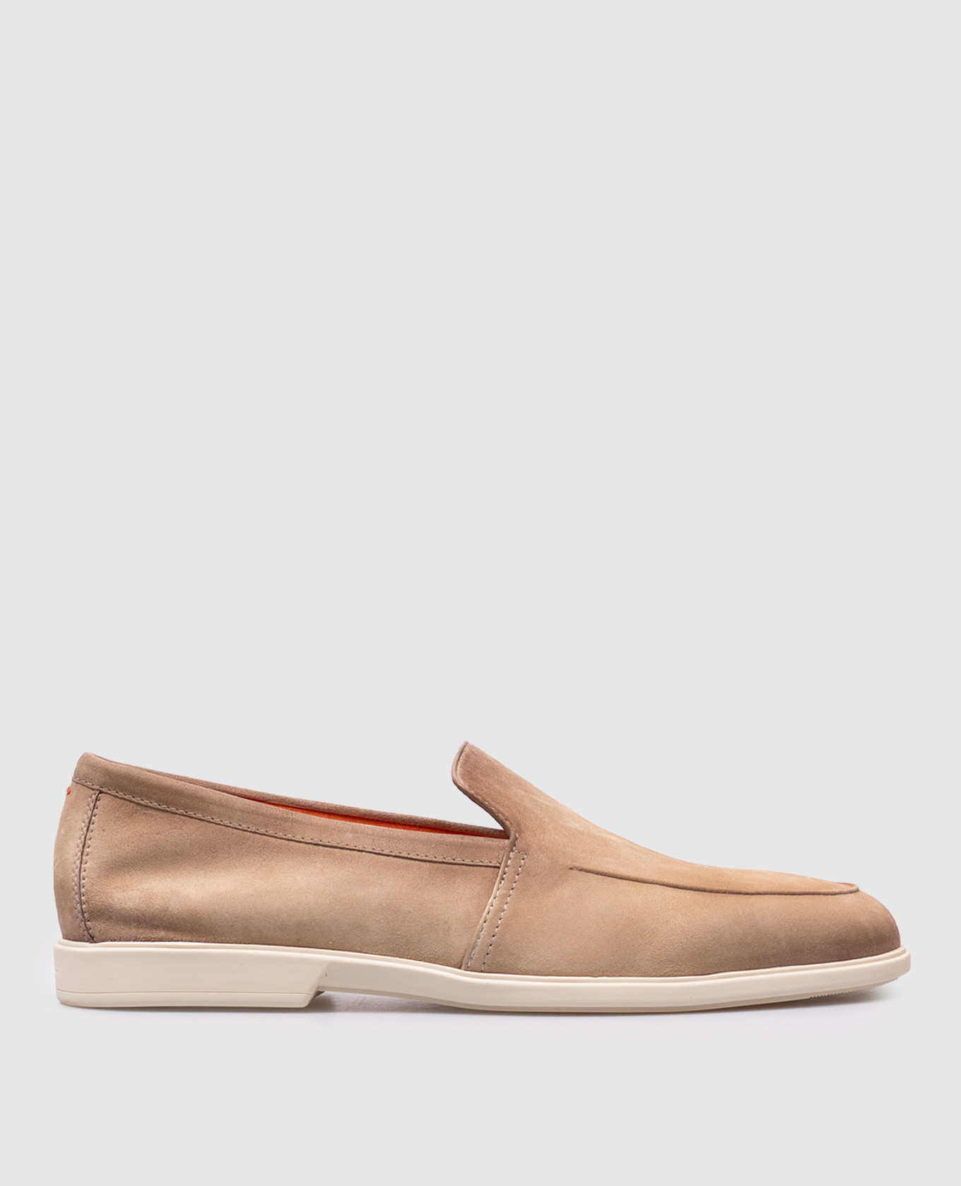 

Beige suede loafers Santoni