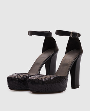 Brunello Cucinelli Blue python leather sandals MZDCUC782