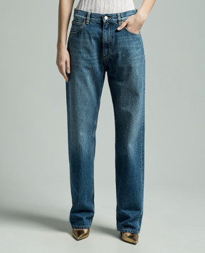 Valentino Blue jeans with a distressed effect 4B0DD18T8JS