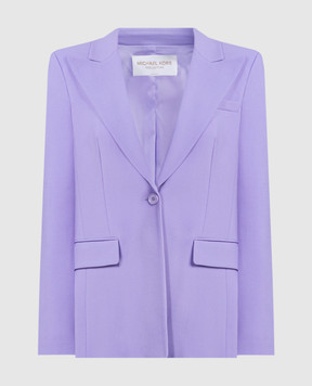 Michael Kors Georgina purple wool jacket DJA7750004