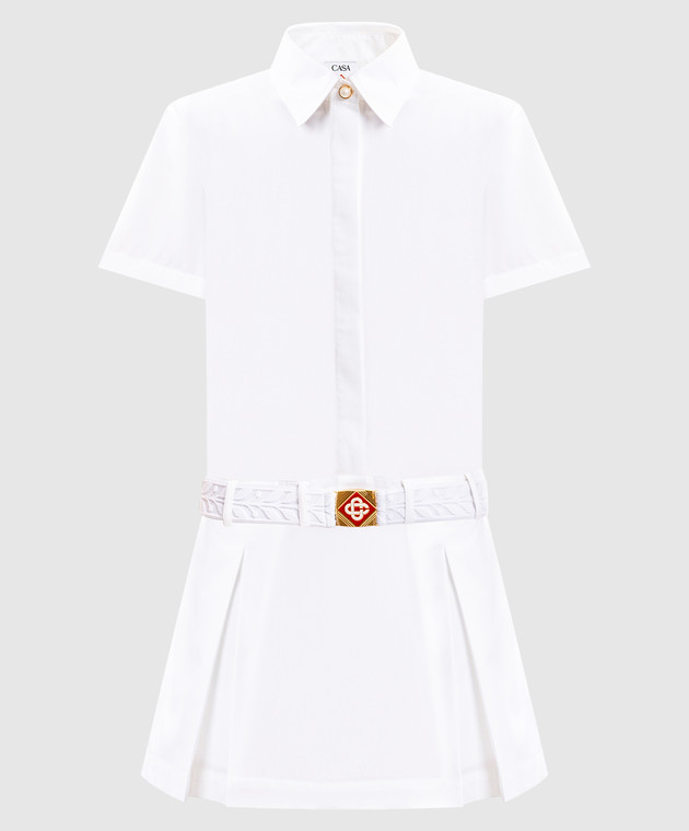 Casablanca - White shirt dress with belt WPS25DR13801 - shop with Slovenia delivery at Symbol Casablanca - White shirt dress with belt WPS25DR13801 - shop with Slovenia delivery at Symbol
