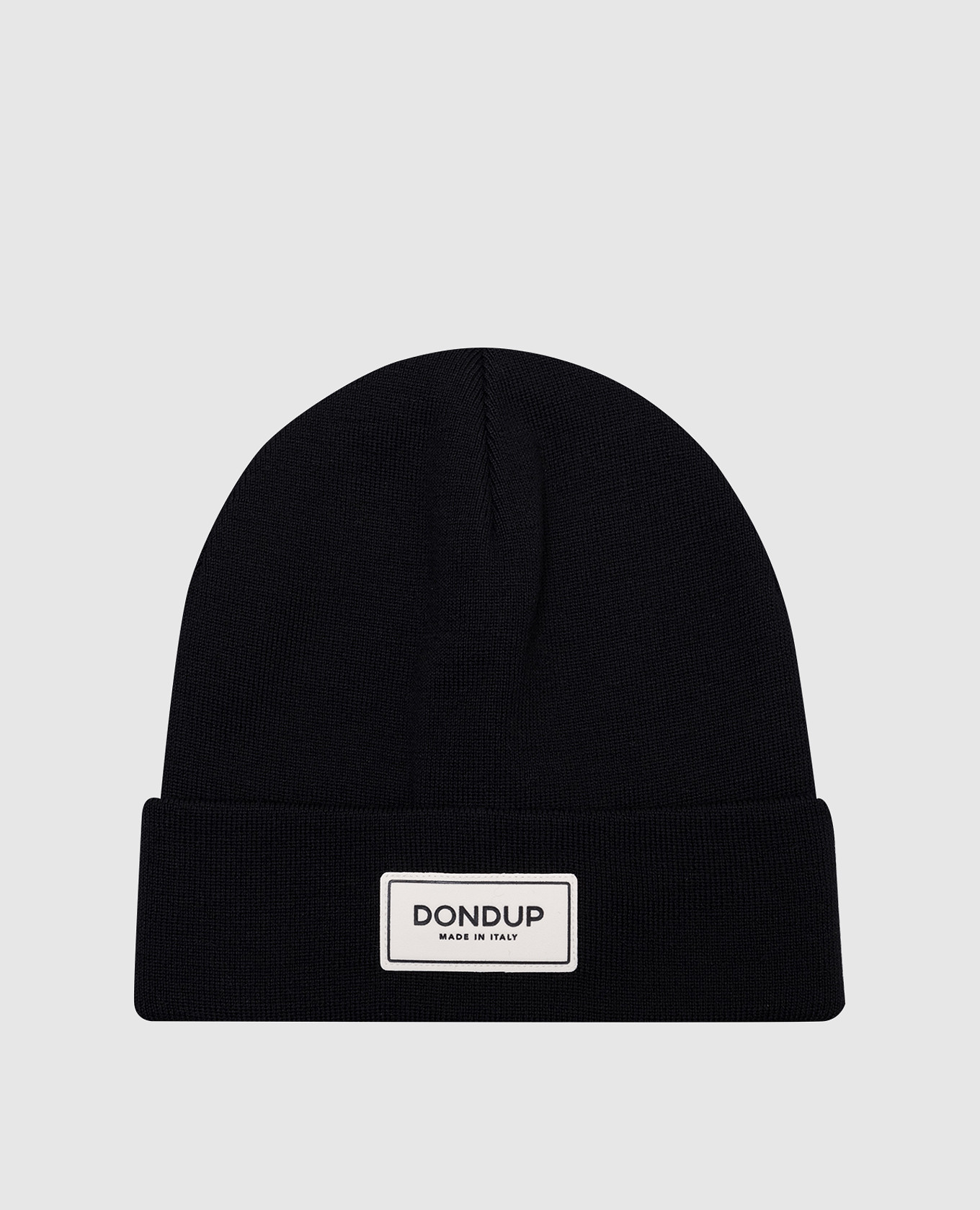 

Black wool cap with logo Dondup, Черный