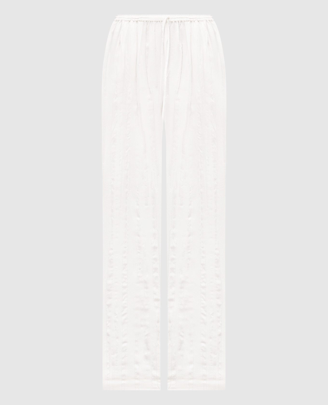 SOLER white pants with silk Lou Lou Studio
