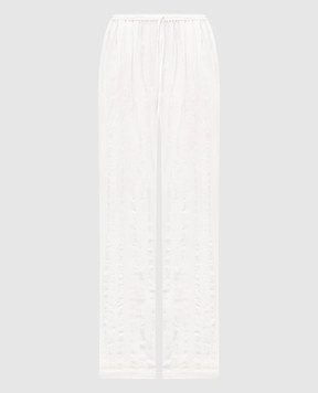 Lou Lou Studio SOLER white pants with silk SOLER