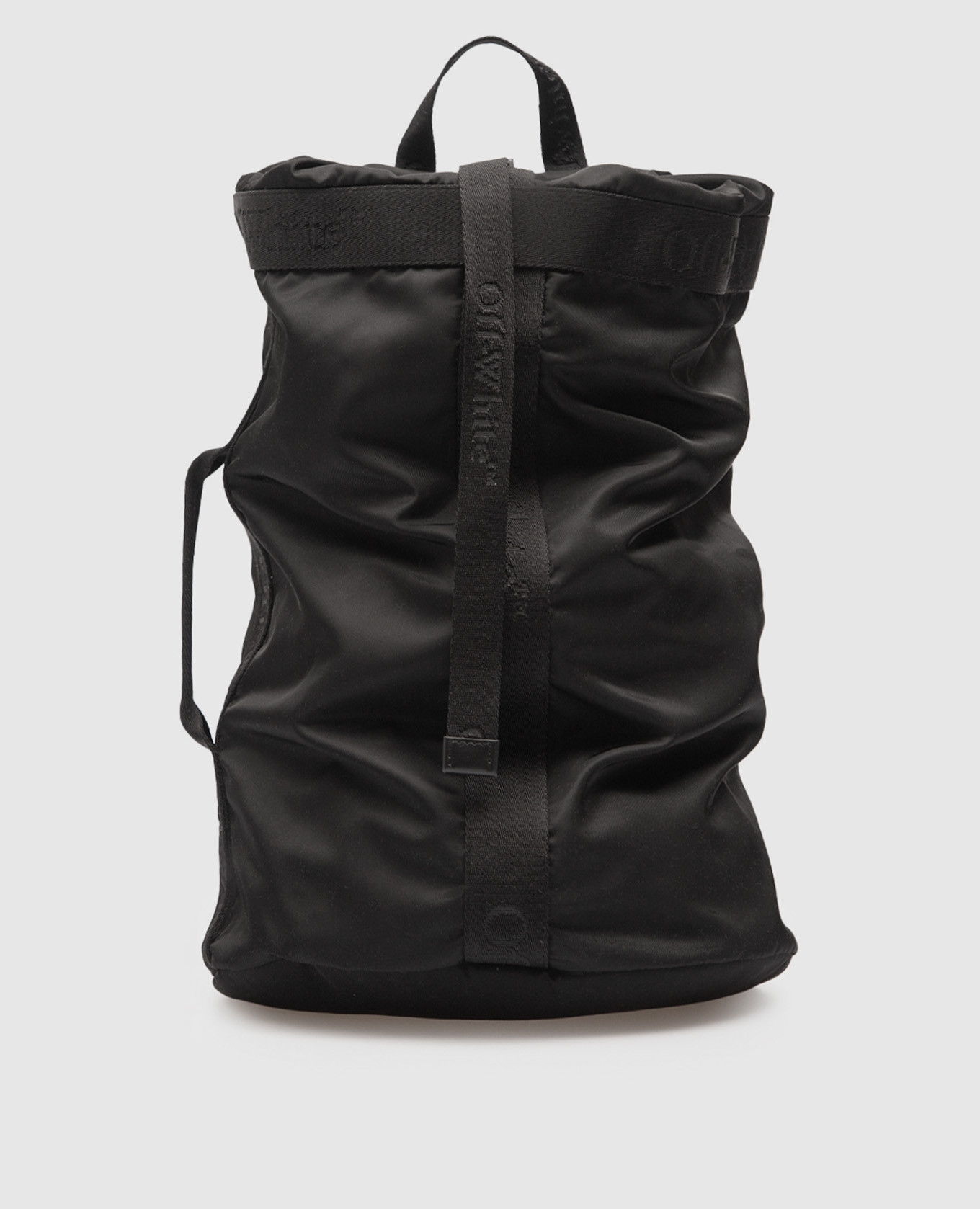 

Black backpack with logo pattern Off-White