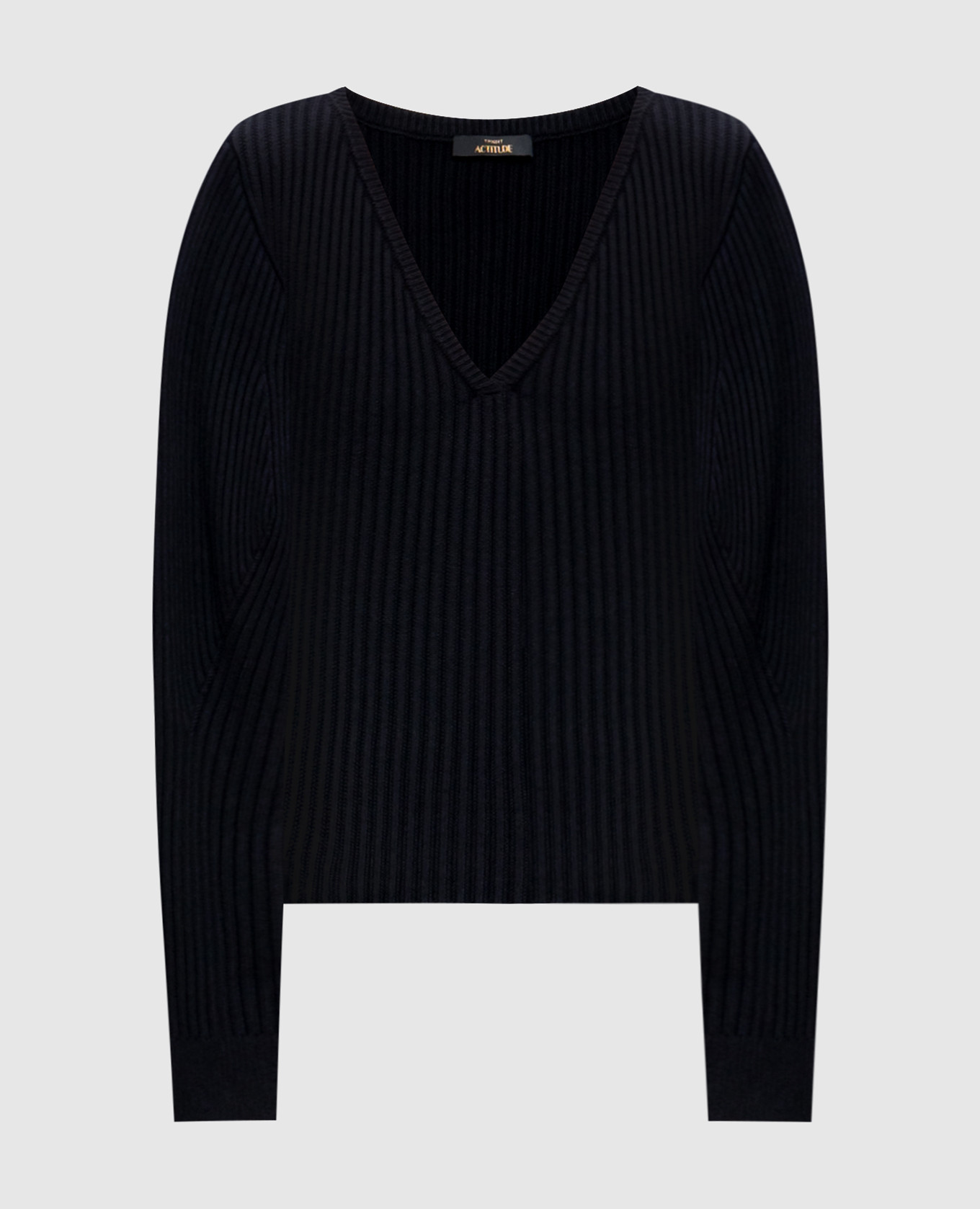 

Black ribbed pullover Twinset Actitude