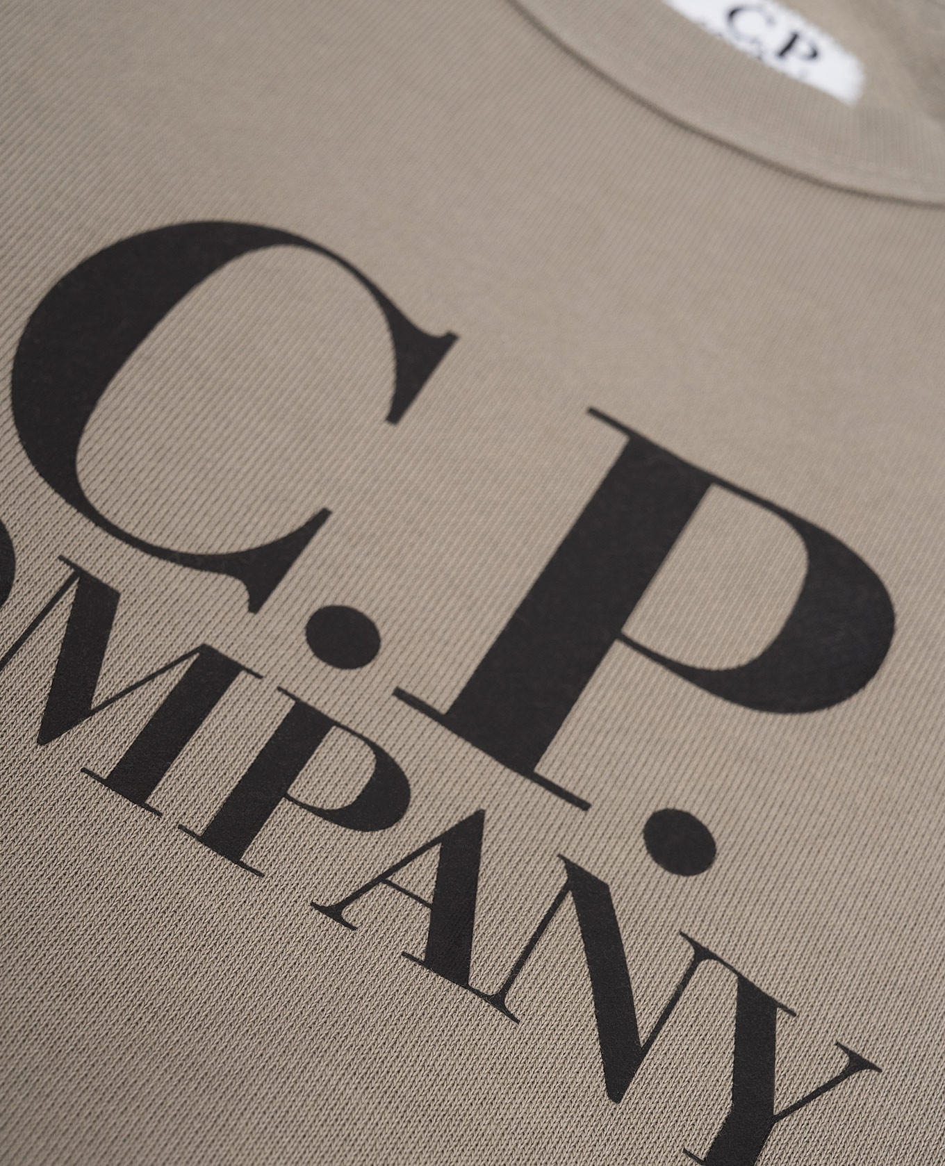 

Children's khaki sweatshirt with logo print C.P. Company