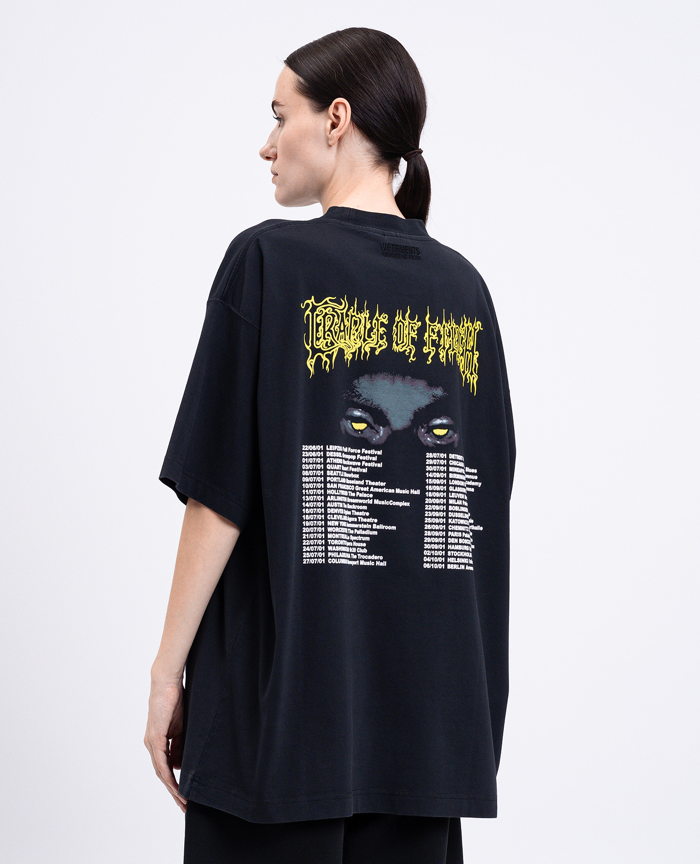 Black T-shirt with print Vetements 4
