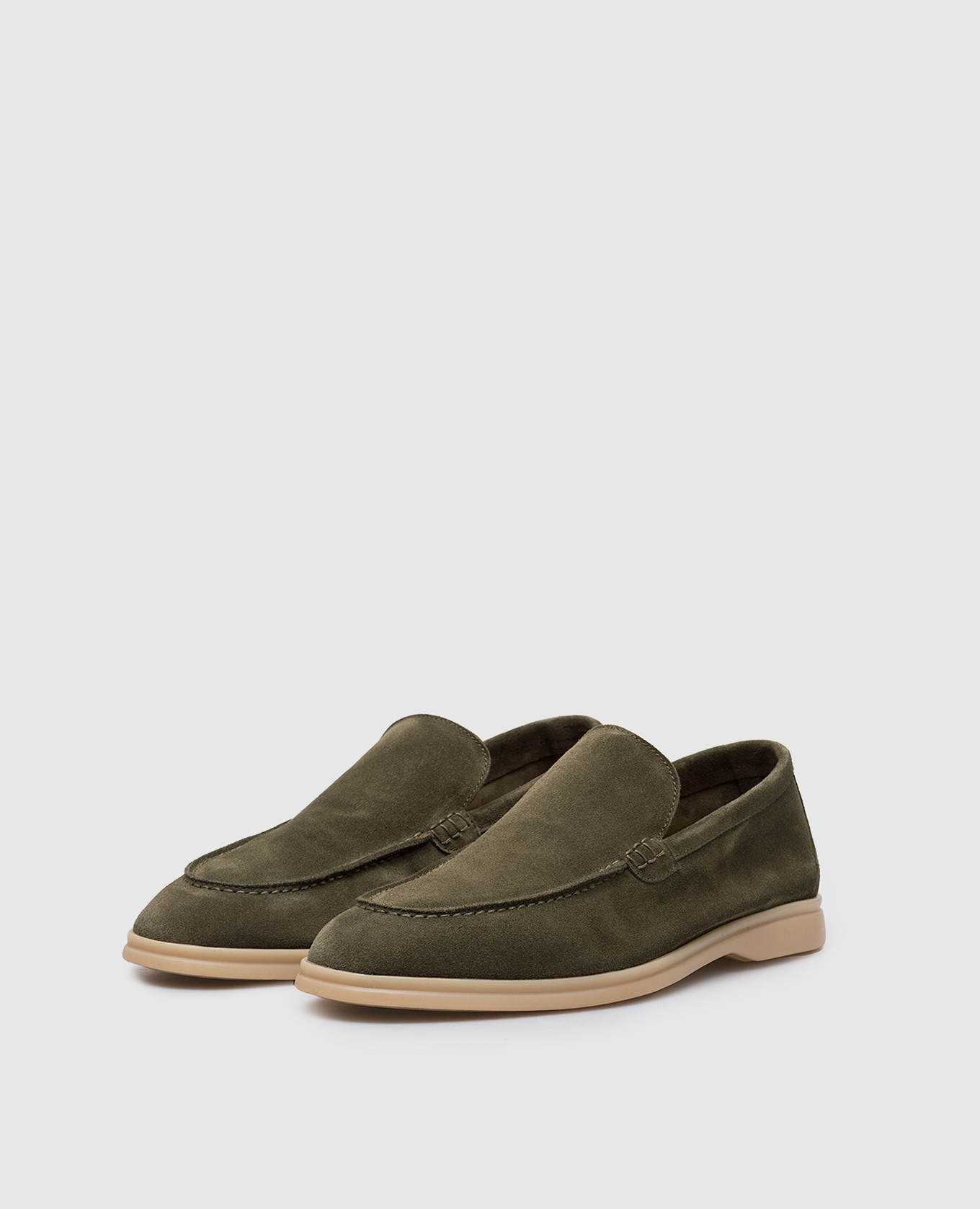 

FELIX green suede loafers Lanciotti De Verzi