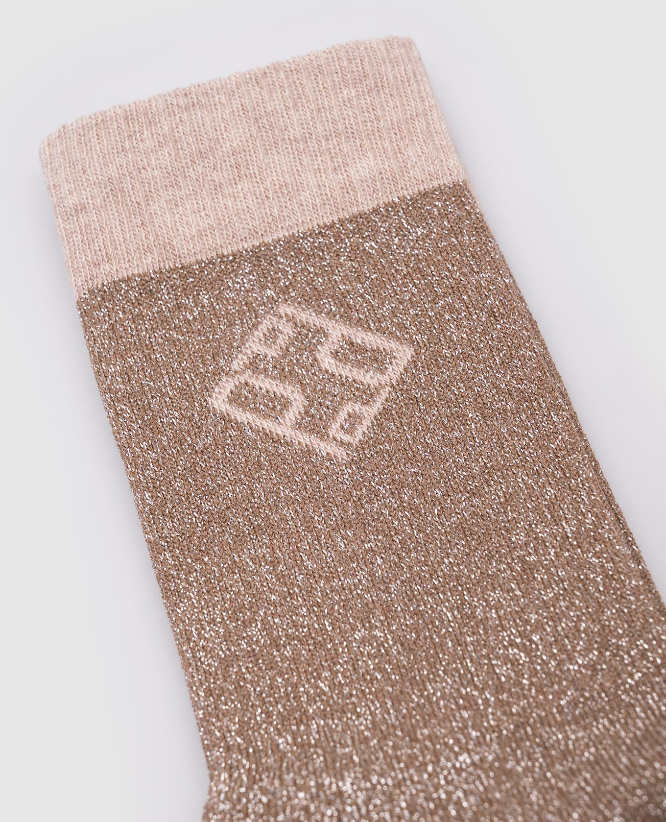 

Brown socks with lurex Peserico