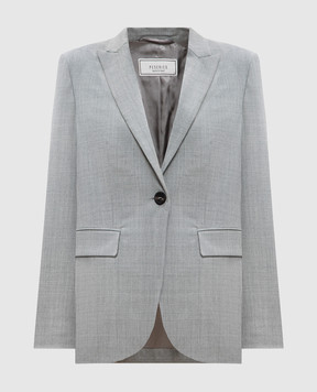 Peserico Gray jacket with wool S0160302660