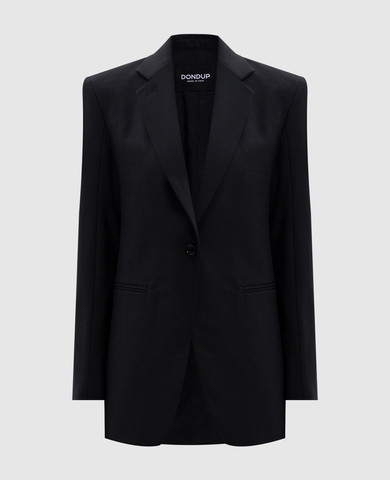 Black jacket with wool