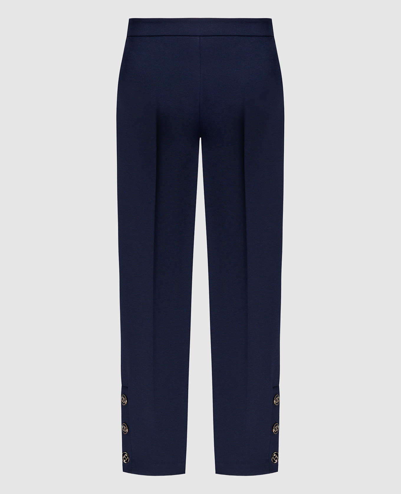 

Blue pants with logo Twinset, Синий