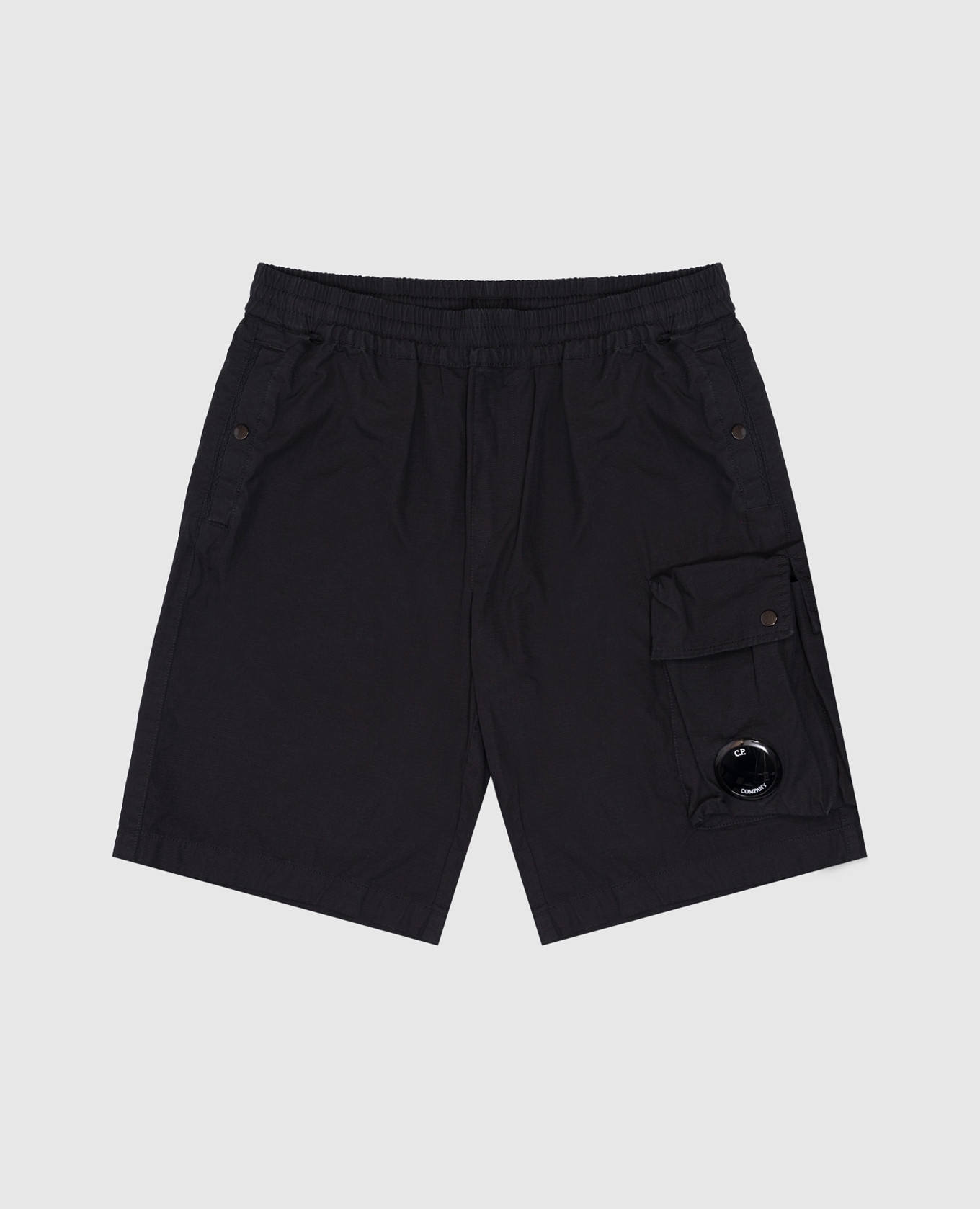 

Children's black shorts with logo patch C.P. Company
