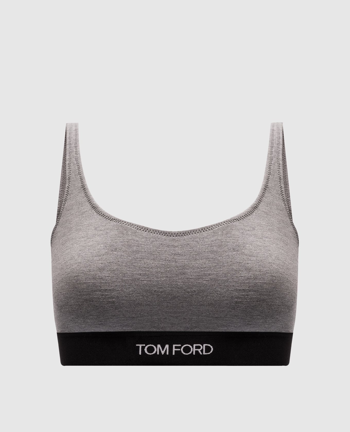 

Gray top with logo pattern Tom Ford, Grey