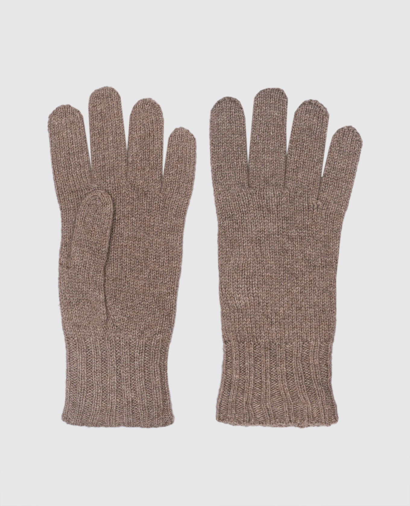 

Beige gloves made of cashmere and wool John Smedley