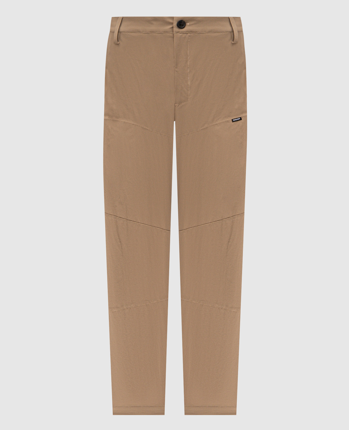 RD-Civil beige pants with logo patch