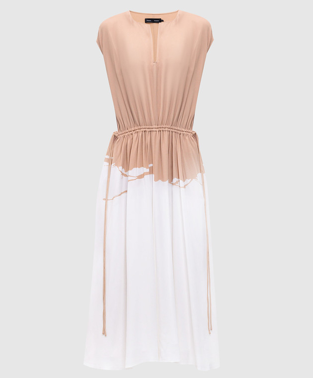 princess polly baby blue dress PROENZA SCHOULER PSWL Cutout zebra jacquard-knit silk-blend midi dress