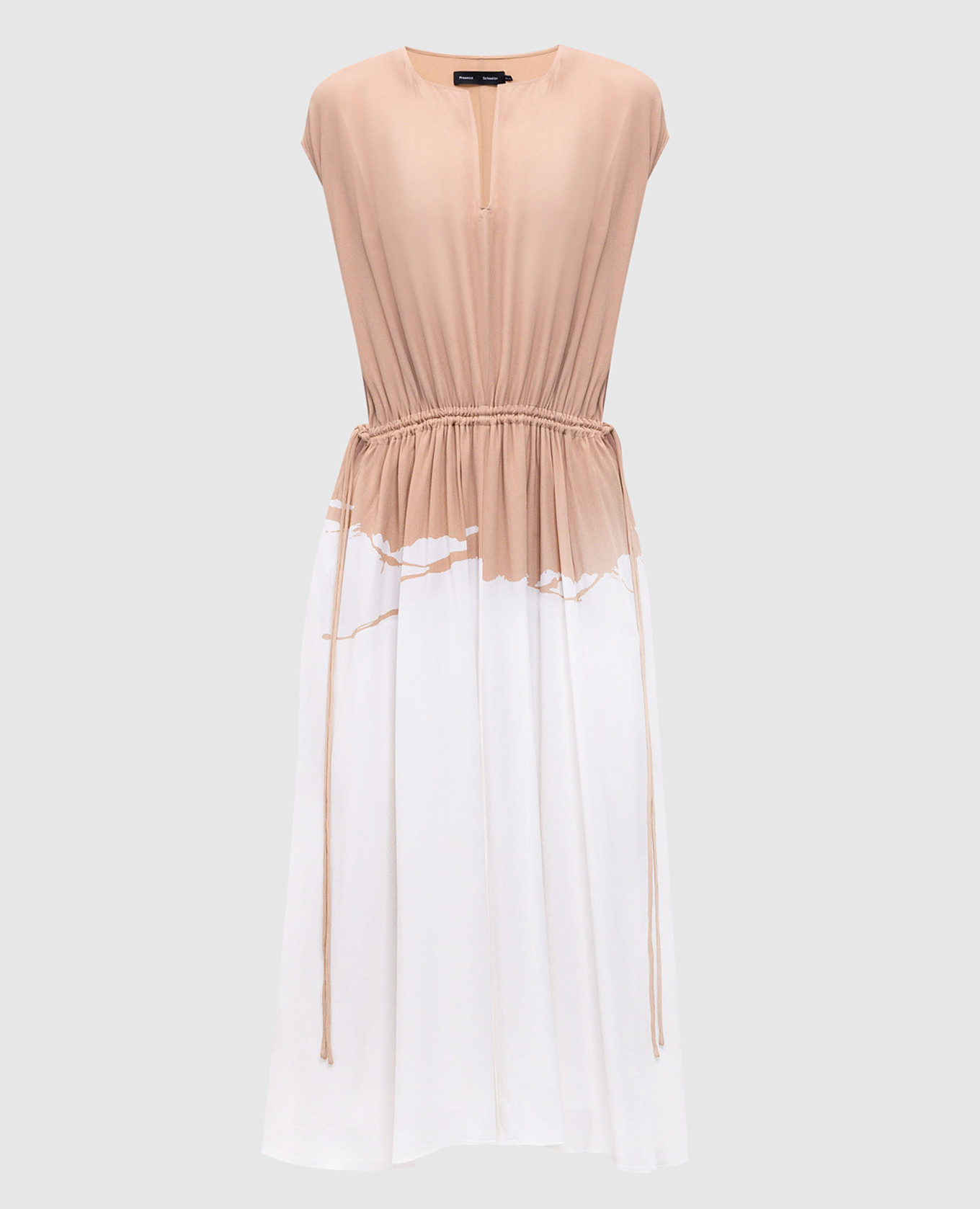 Beige Ezra midi dress PROENZA SCHOULER