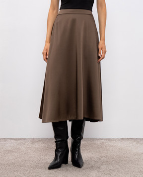 Brunello Cucinelli Brown midi skirt M0H38G3679