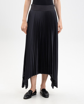 JOSEPH Ade gray pleated skirt JF009438