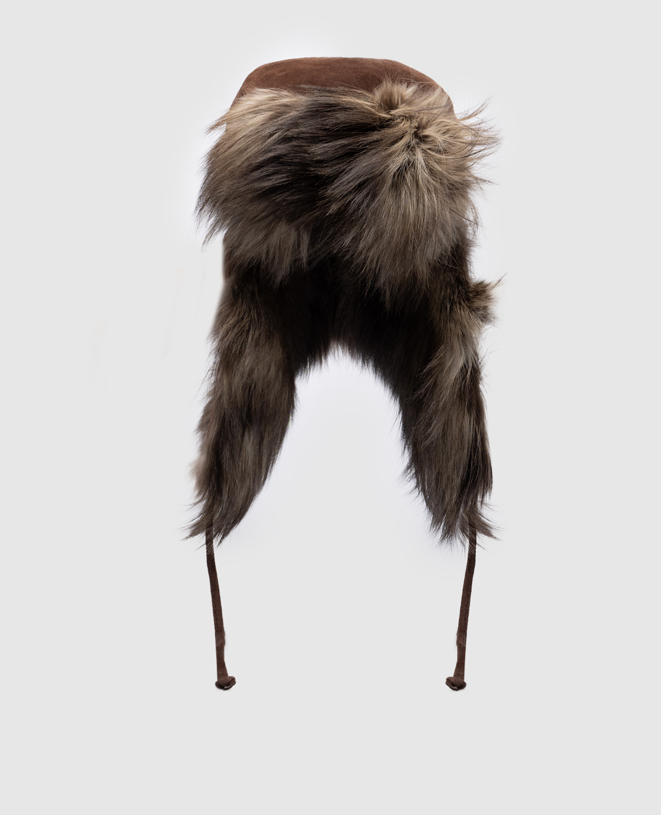 

Brown hat with fox fur Florence Mode