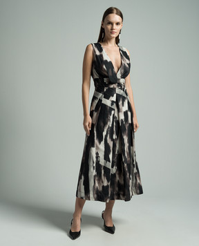Twinset Midi dress in an abstract print 241AP2500