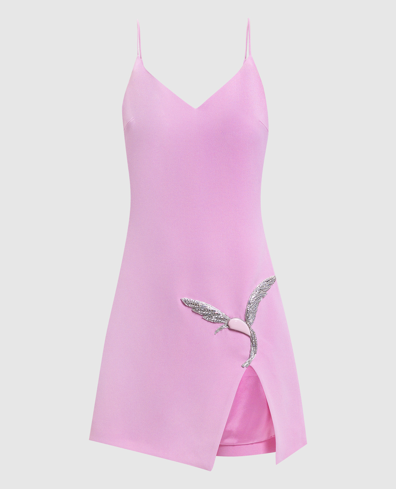 

Pink mini dress with applique David Koma