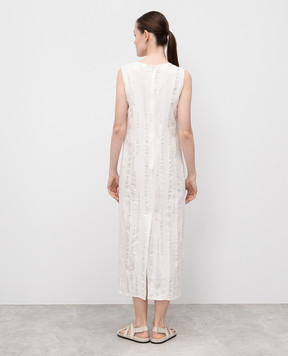 Lou Lou Studio White MINGA dress with silk MINGA