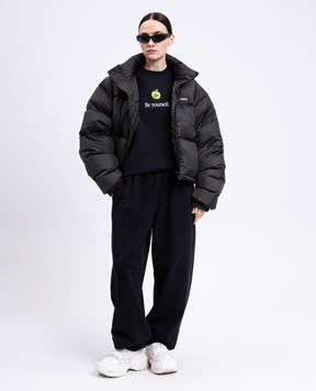 Vetements Black sweatshirt with print UH76HD350Bw