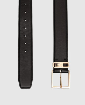 MooRER Livy black leather belt LIVYSLY