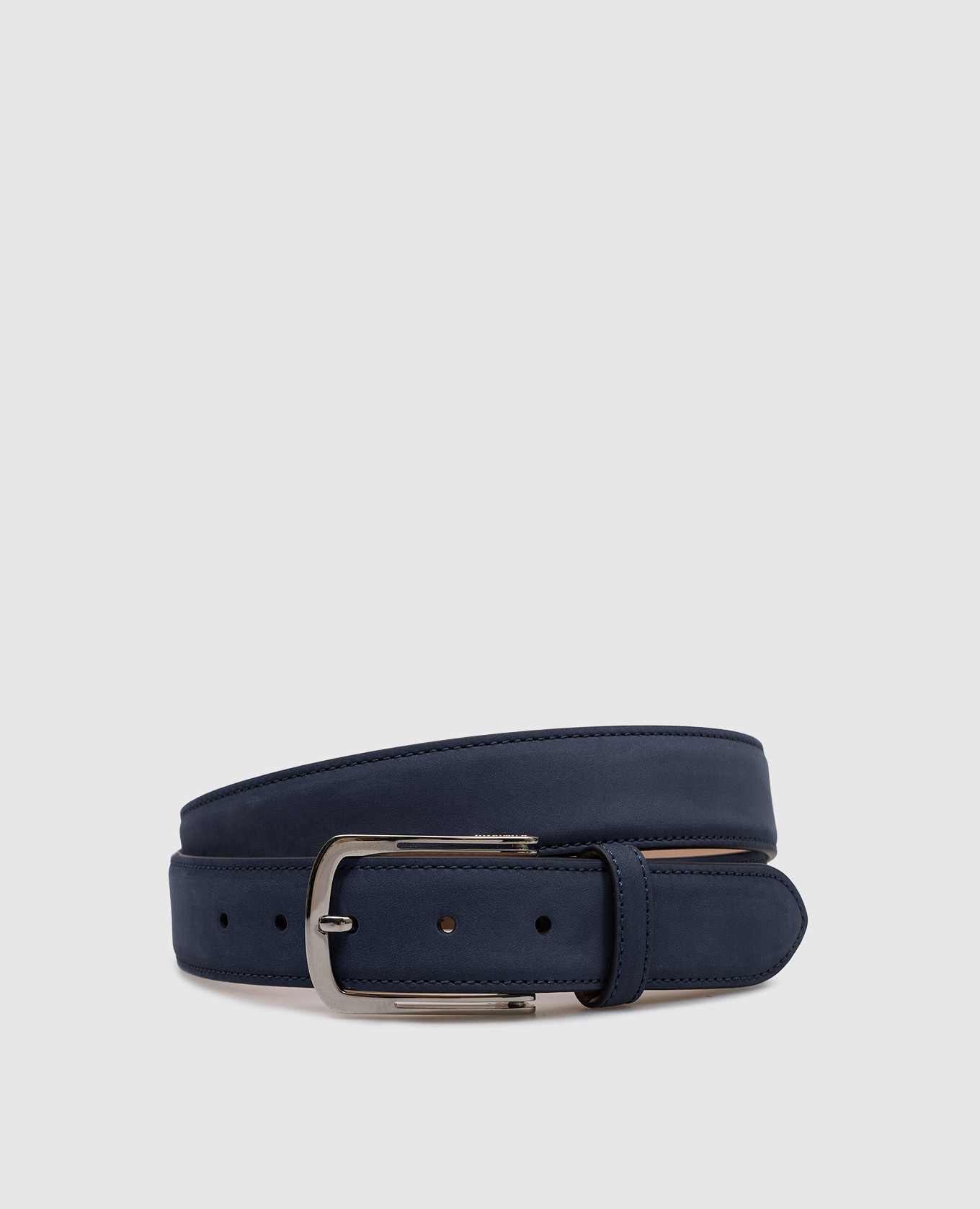 

Blue nubuck strap with logo Enrico Mandelli