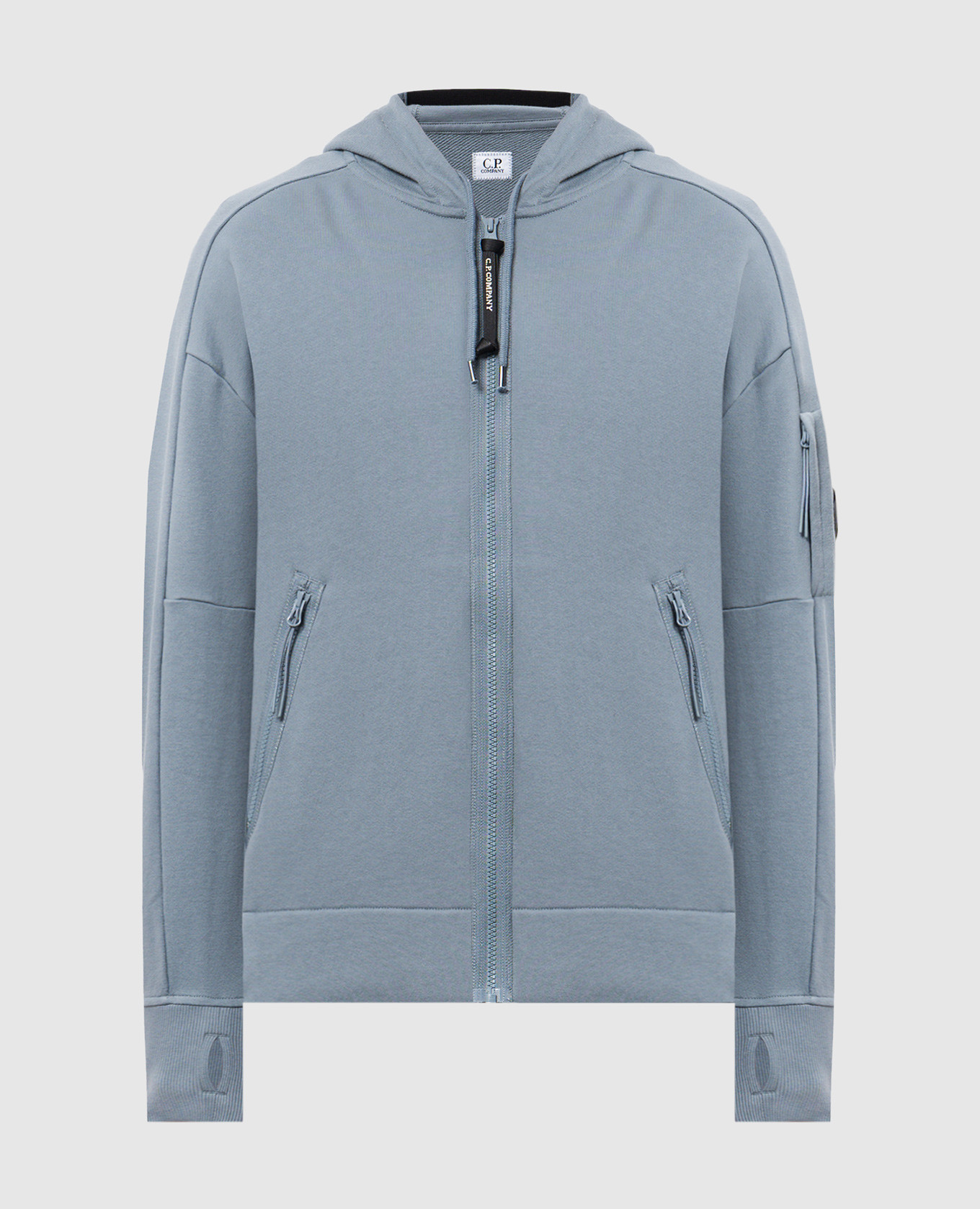 

Blue sports jacket with logo patch C.P. Company