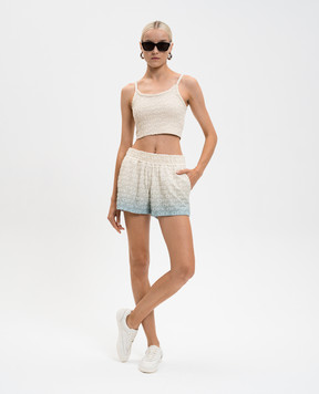 Off-White Beige top with logo 2AD27KT25JER001